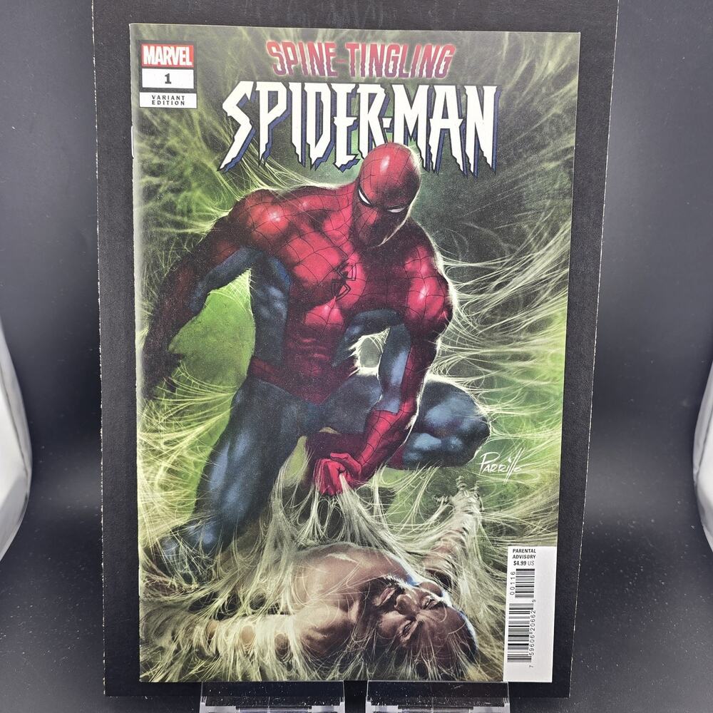 SPINE-TINGLING SPIDER-MAN #1 LUCIO PARRILLO 1:25 INCENTIVE VARIANT MARVEL 2023